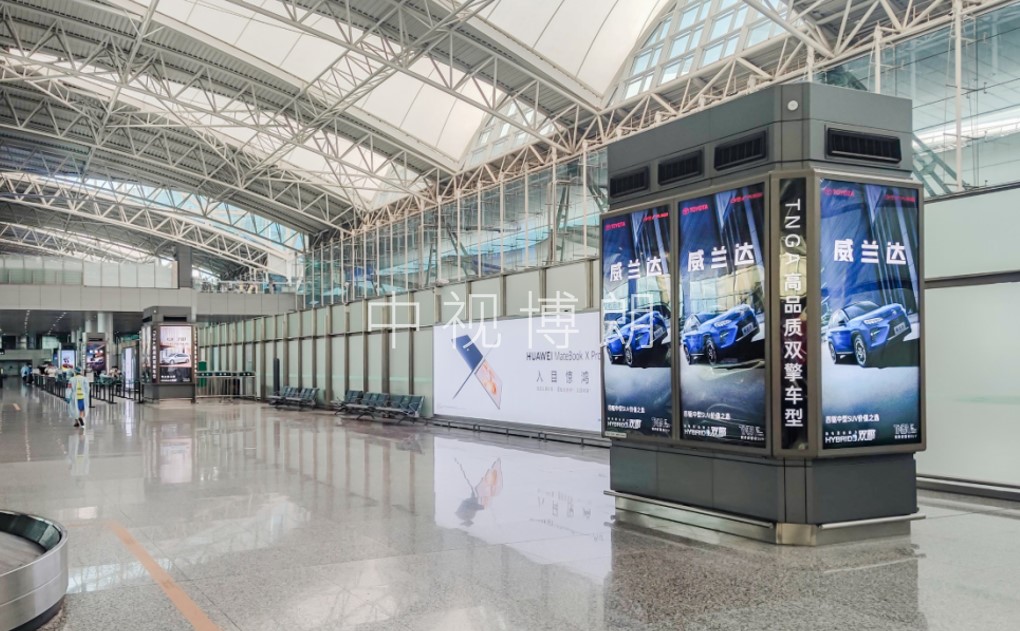 广州机场广告-T1国内到达行李区包柱套装