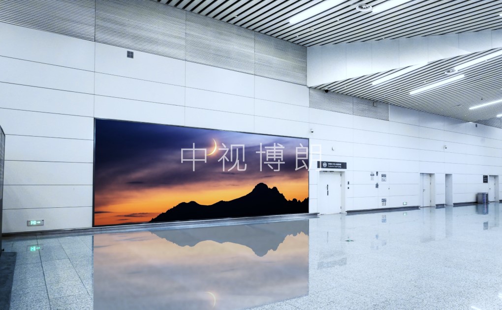 广州机场广告-T2国际到达行李厅地标灯箱套装